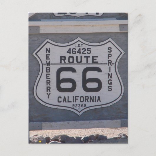 Route 66 briefkaart (Voorkant)