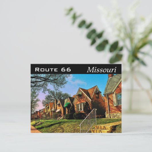 Route 66 Briefkaart (Staand voorkant)