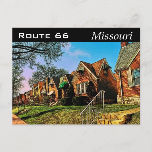 Route 66 Briefkaart (Voorkant)