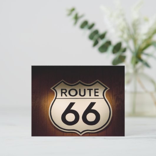 Route 66 Briefkaart (Staand voorkant)