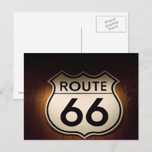 Route 66 Briefkaart (Voorkant / Achterkant)