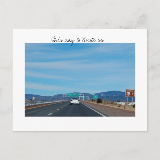 Route 66 Briefkaart (Voorkant)