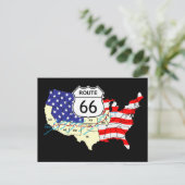 Route 66 briefkaart (Staand voorkant)