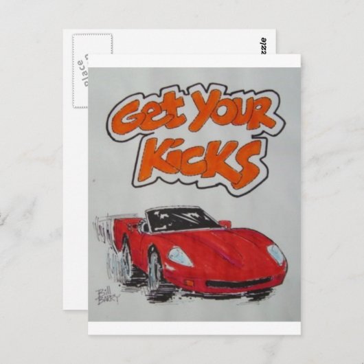 Route 66 briefkaart (Voorkant / Achterkant)