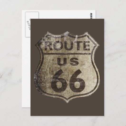 Route 66 briefkaart (Voorkant / Achterkant)