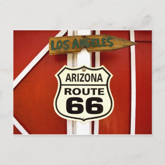Route 66 Briefkaart (Voorkant)