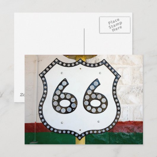 Route 66 briefkaart (Voorkant / Achterkant)