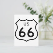 Route 66 briefkaart (Staand voorkant)