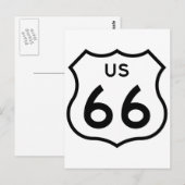 Route 66 briefkaart (Voorkant / Achterkant)