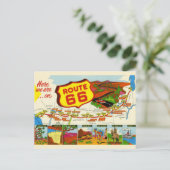  Route 66 Briefkaart (Staand voorkant)
