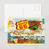  Route 66 Briefkaart (Voorkant / Achterkant)