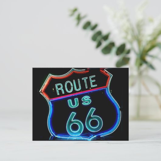  Route 66 Briefkaart (Staand voorkant)
