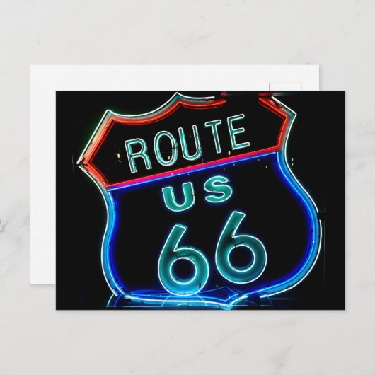  Route 66 Briefkaart (Voorkant / Achterkant)