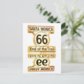 Route 66 briefkaart (Staand voorkant)