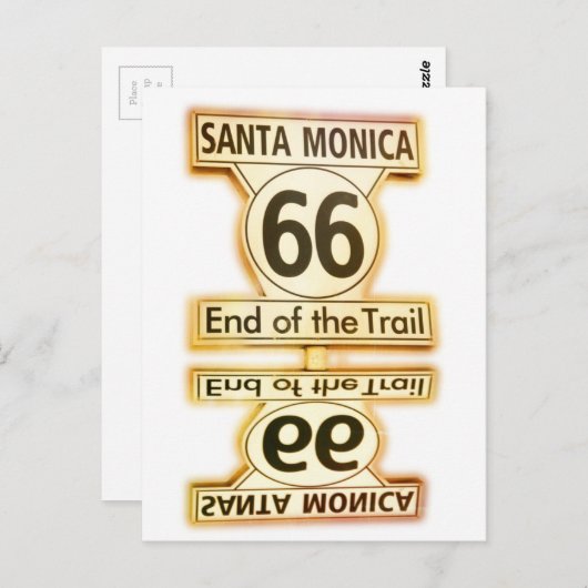 Route 66 briefkaart (Voorkant / Achterkant)