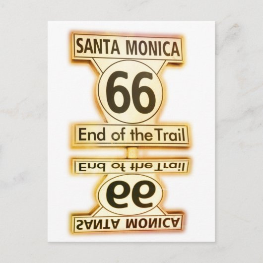 Route 66 briefkaart (Voorkant)