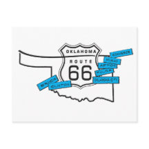 route 66 briefkaart Oklahoma