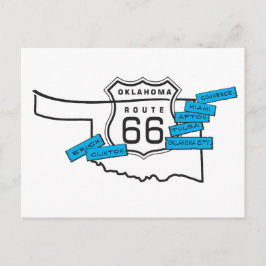 route 66 briefkaart Oklahoma