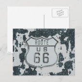 Route 66 briefkaart voor gebarentaal (Voorkant / Achterkant)