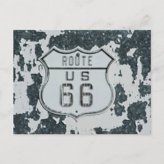 Route 66 briefkaart voor gebarentaal