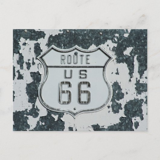 Route 66 briefkaart voor gebarentaal (Voorkant)