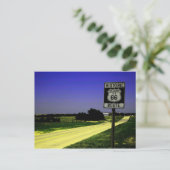 Route 66 Briefkaart wegstop (Staand voorkant)