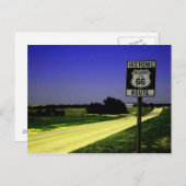 Route 66 Briefkaart wegstop (Voorkant / Achterkant)