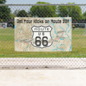 Route 66 buitenbanner spandoek (Insitu)