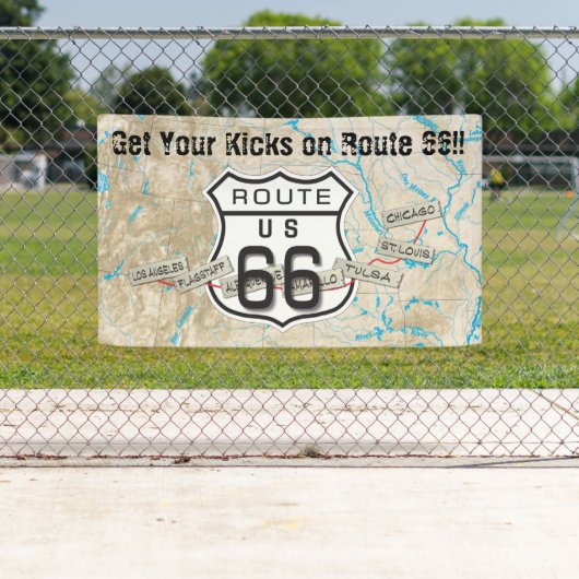 Route 66 buitenbanner spandoek (Insitu)