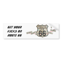 route 66 bumpersticker
