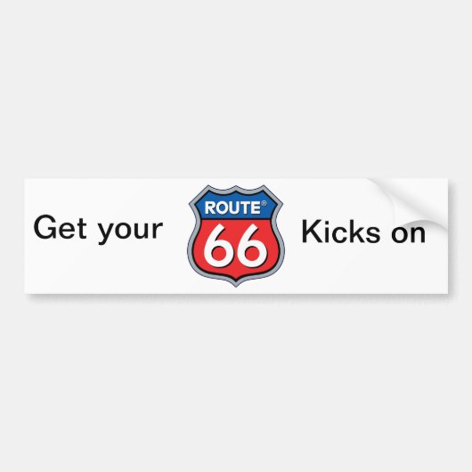 Route 66 bumpersticker (Voorkant)