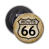 Route 66 button flesopener (Voorkant)