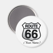 Route 66 Button Magneet (Voorkant / Achterkant)