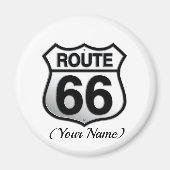 Route 66 Button Magneet (Voorkant)