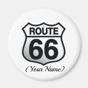 Route 66 Button Magneet