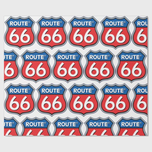 Route 66 cadeaupapier (Vlak)