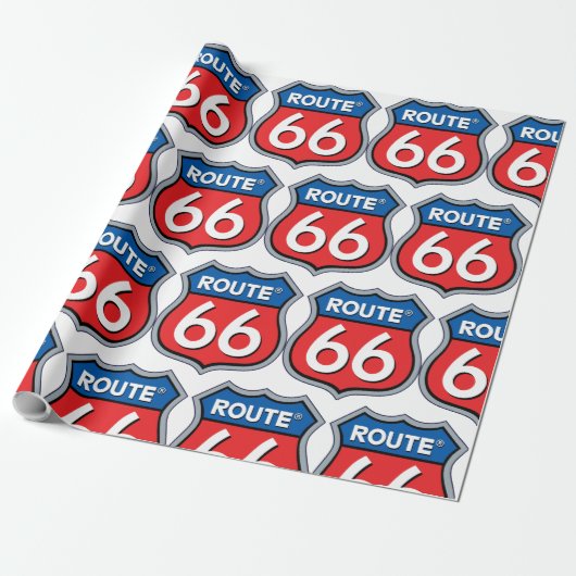 Route 66 cadeaupapier (Uitgerold)