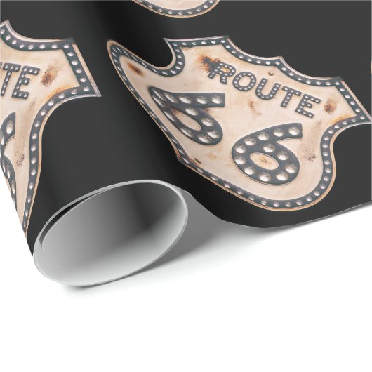 Route 66 Cadeaupapier (Rol Hoek)