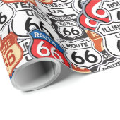 Route 66 cadeaupapier (Rol Hoek)