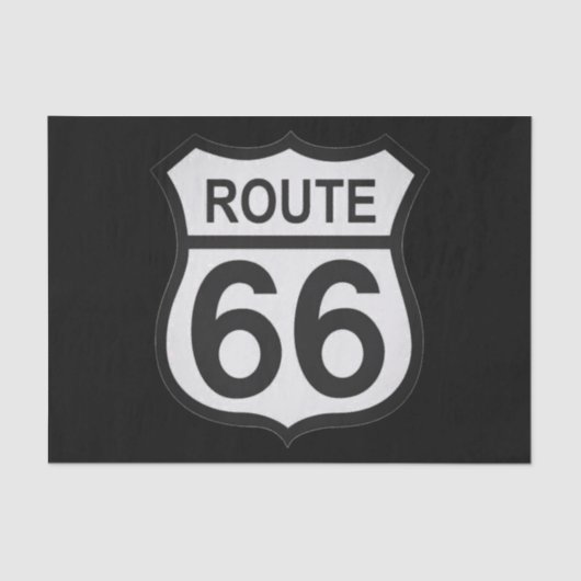 Route 66 Cadeaupapier Tissuepapier (Voorkant)