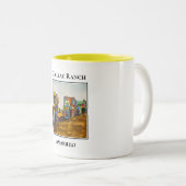 Route 66, Cadillac Ranch, Amarillo Texas Tweekleurige Koffiemok (Voorkant rechts)