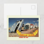 Route 66 Cadillac Ranch Travel Briefkaart (Voorkant / Achterkant)