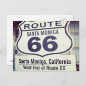 Route 66 California Santa Monica Briefkaart (Voorkant / Achterkant)