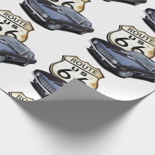 Route 66 Camaro Cadeaupapier (Hoek)