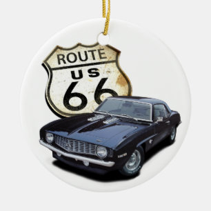Route 66 Camaro Keramisch Ornament