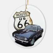 Route 66 Camaro Keramisch Ornament (Links)