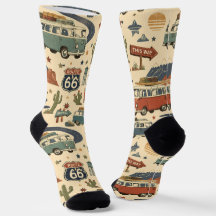 Route 66 Camper Van Roadtrip Americana Stijl