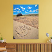 route 66 canvas afdruk (Insitu (Woonkamer))