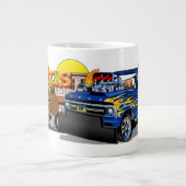 Route 66 Cartoon Giant Coffee Mok (Voorkant)