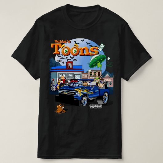 Route 66 Cartoon T-shirt (Design voorkant)